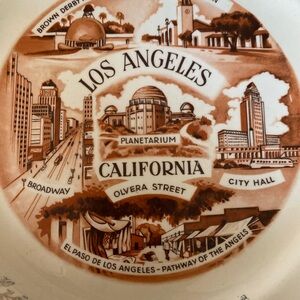 Vintage Los Angeles California Souvenir Plate 1960’s